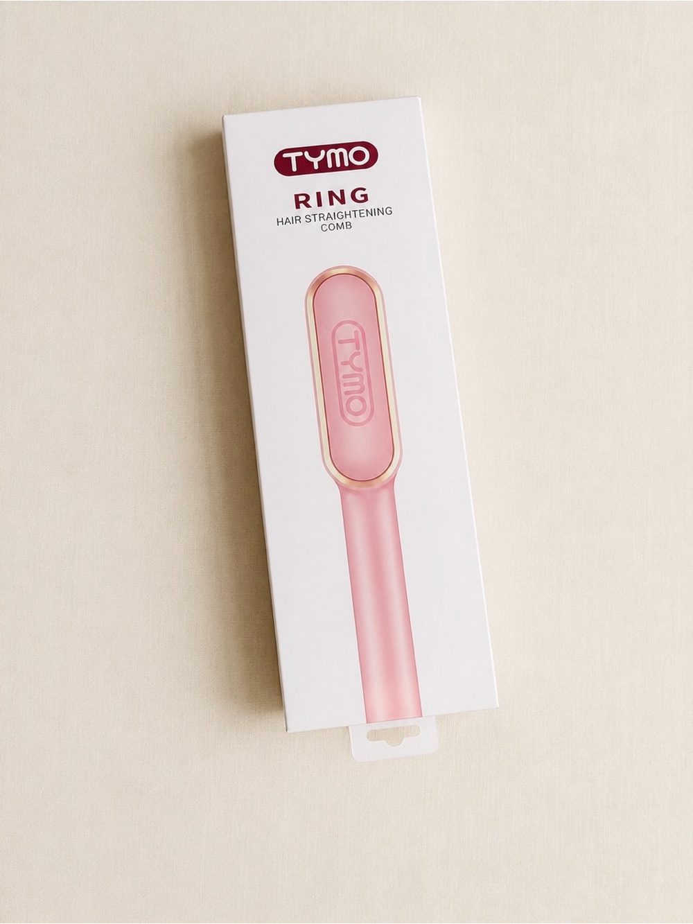 TYMO Ring Pink Hair Straightening Comb